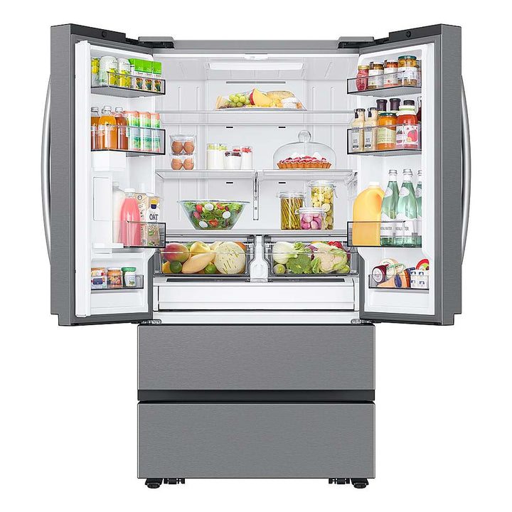 Samsung - 31 cu. ft. 4-Door French Door Smart Refrigerator with Dual Auto Ice Maker - Stainless Steel_4