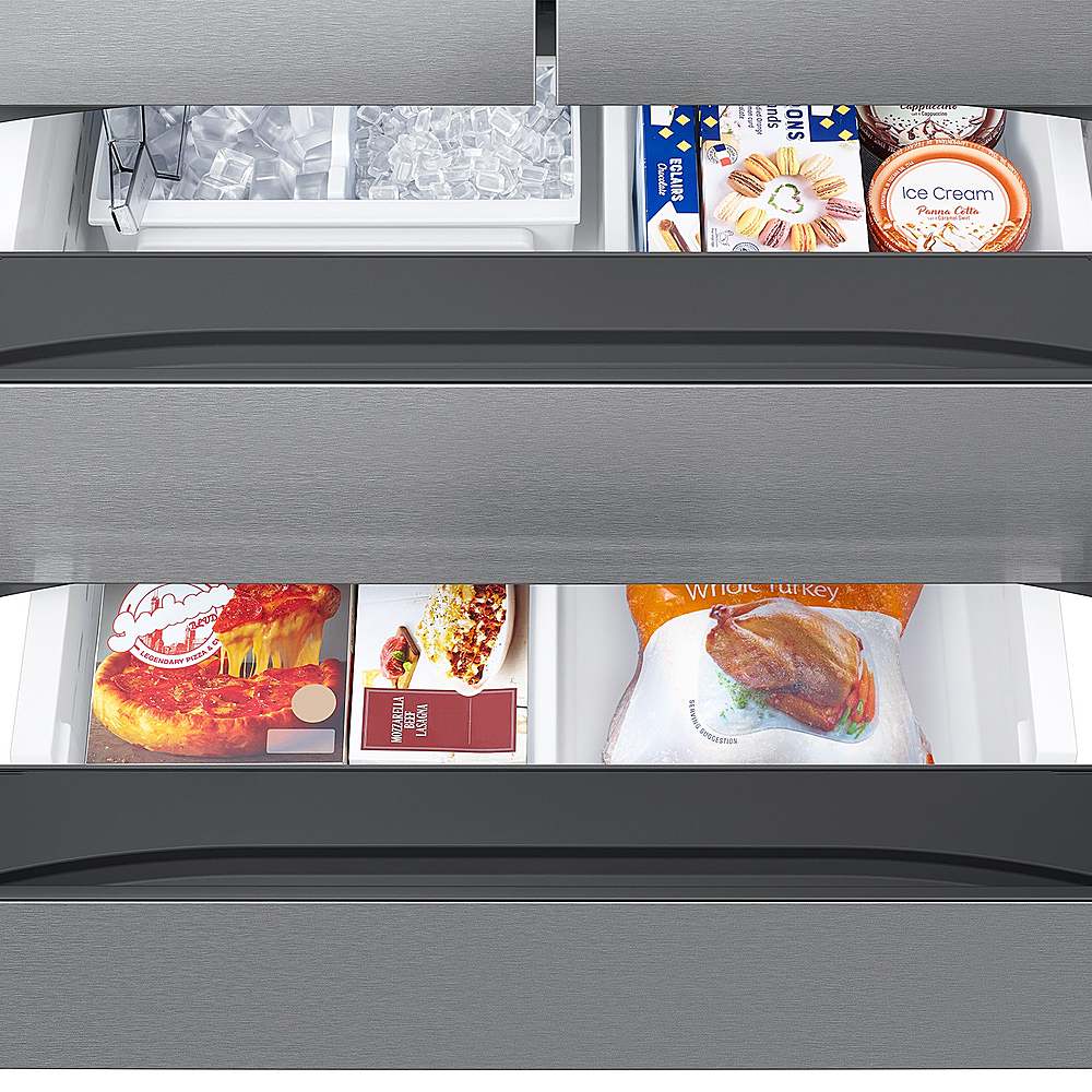 Samsung - 31 cu. ft. 4-Door French Door Smart Refrigerator with Dual Auto Ice Maker - Stainless Steel_1