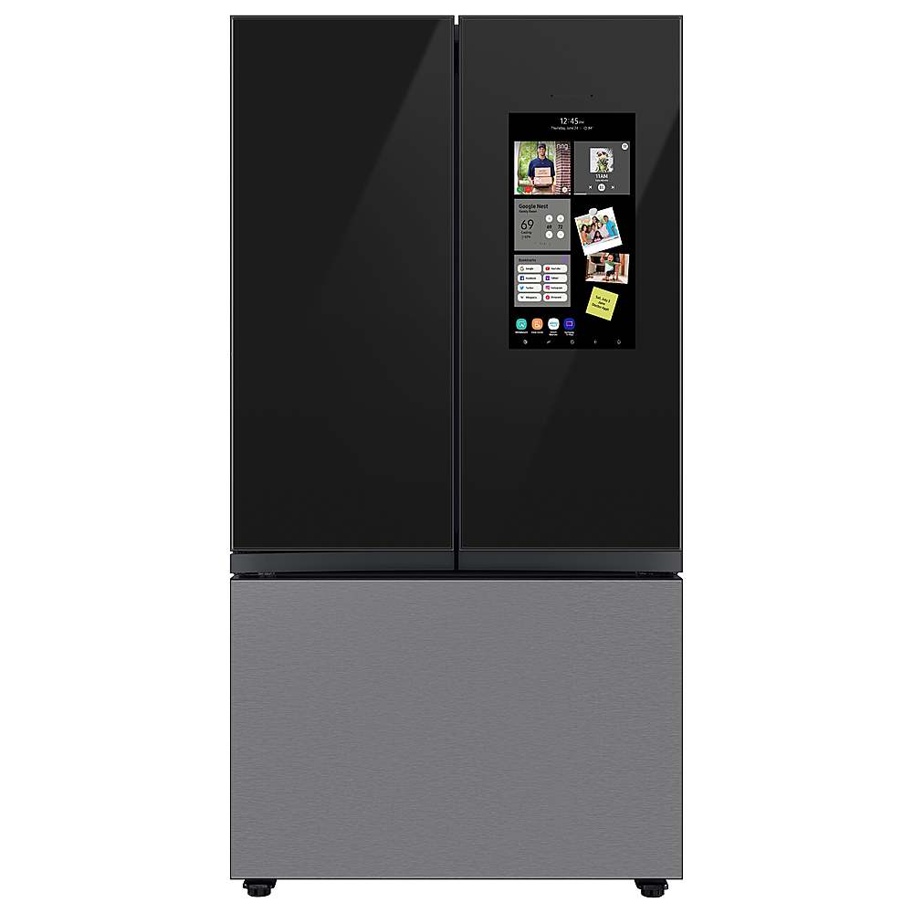 Samsung - BESPOKE 30 cu. ft. 3-Door French Door Smart Refrigerator with Family Hub - Custom Panel Ready_1