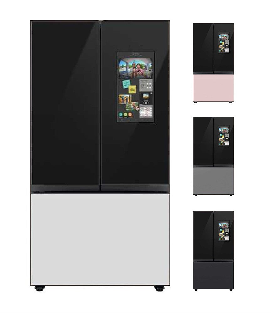 Samsung - BESPOKE 30 cu. ft. 3-Door French Door Smart Refrigerator with Family Hub - Custom Panel Ready_0