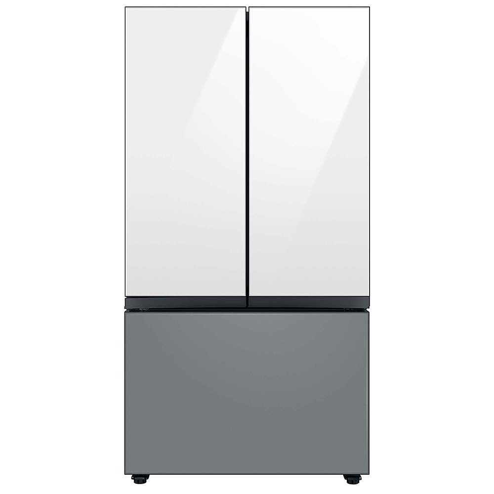 Samsung - BESPOKE 24 cu. ft. 3-Door French Door Counter Depth Smart Refrigerator with Beverage Center - Custom Panel Ready_1