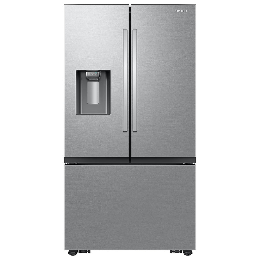 Samsung - 26 cu. ft. French Door Counter Depth Smart Refrigerator with Four Types of Ice - Stainless Steel_0