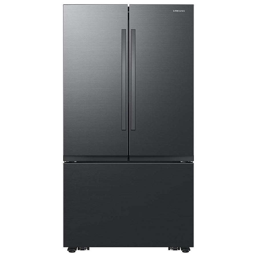 Samsung - 32 cu. ft. 3-Door French Door Smart Refrigerator with Dual Auto Ice Maker - Matte Black_0