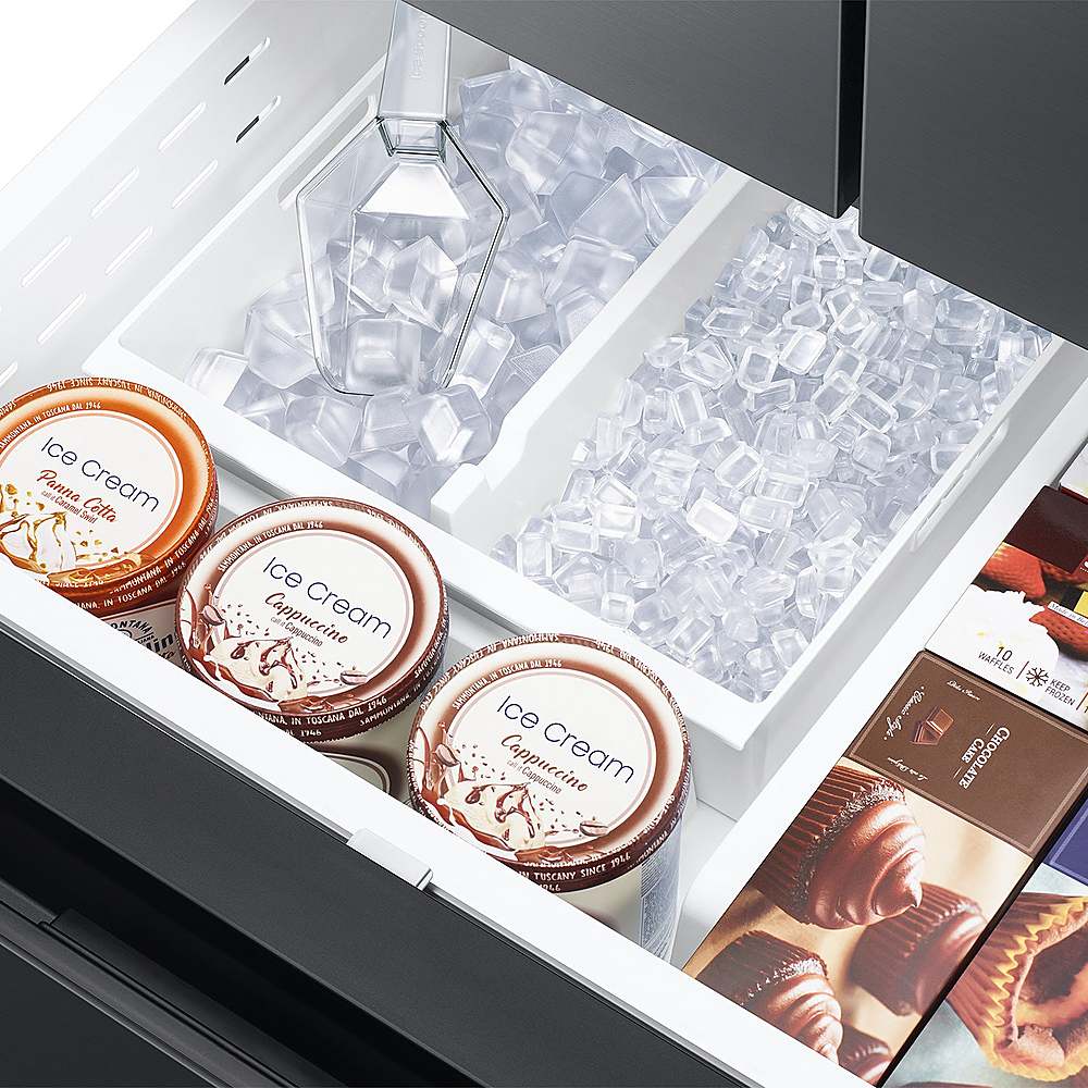 Samsung - 32 cu. ft. 3-Door French Door Smart Refrigerator with Dual Auto Ice Maker - Matte Black_1
