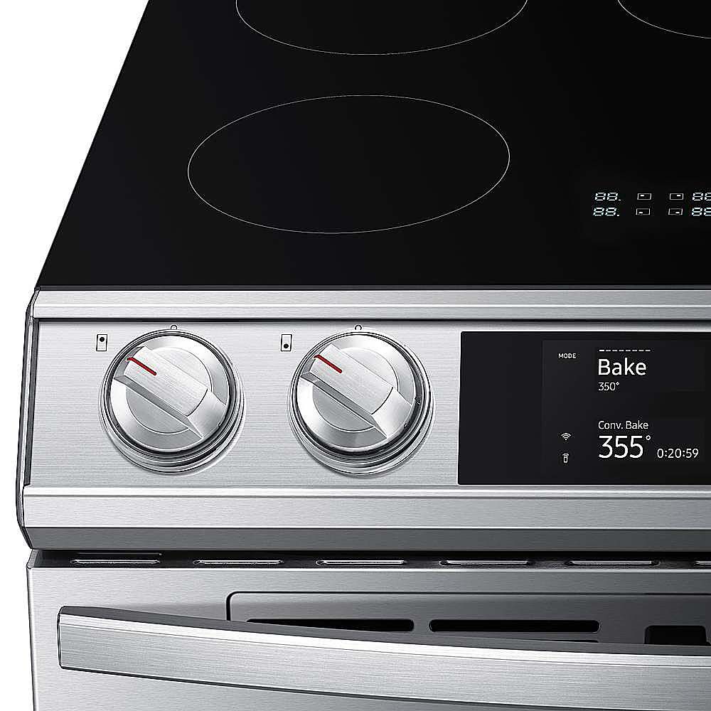 Samsung - 6.3 cu. ft. Slide-In Induction Range with WiFi, Flex Duo, Smart Dial & Air Fry - Stainless Steel_1