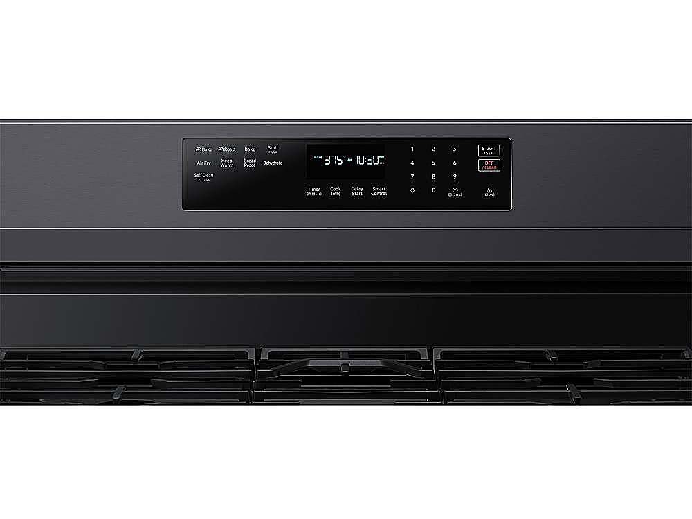 Samsung - 6.0 Cu. Ft. Freestanding Gas Convection Range with WiFi and No-Preheat Air Fry - Black Stainless Steel_1