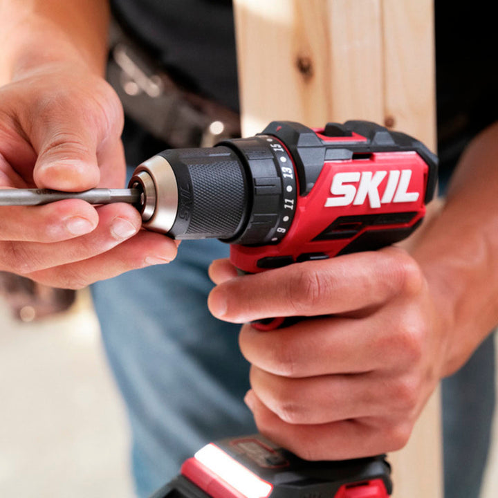 SKIL PWR CORE 20™ Brushless 20V 1/2 IN. Compact Drill Driver Kit - Black/Red_5