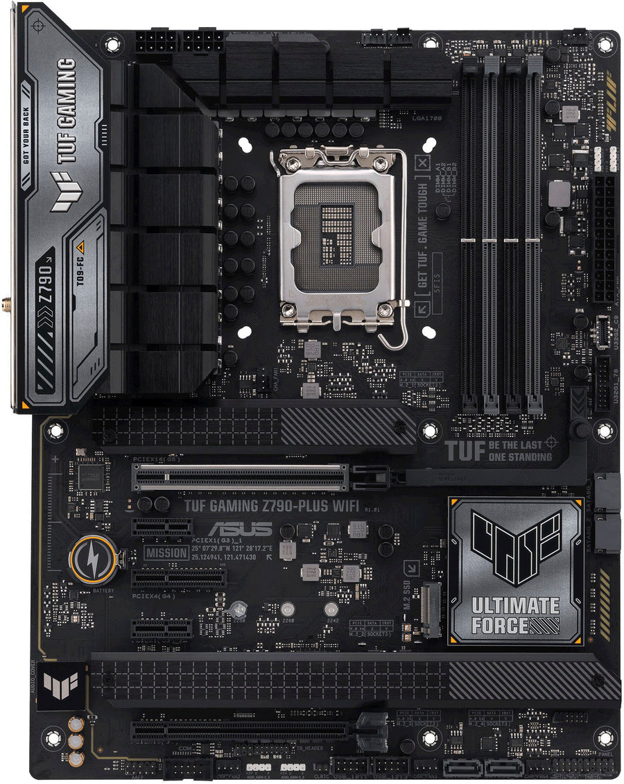ASUS - TUF GAMING Z790-PLUS WIFI (Socket LGA 1700) USB 3.2 Intel ATX Gaming Motherboard - Black_0
