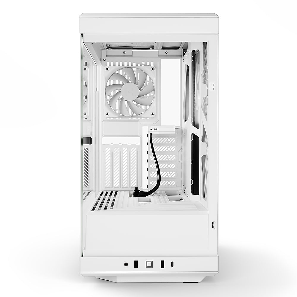 HYTE - Y40 ATX Mid-Tower Case with PCIe 4.0 Riser Cable - White/White_6