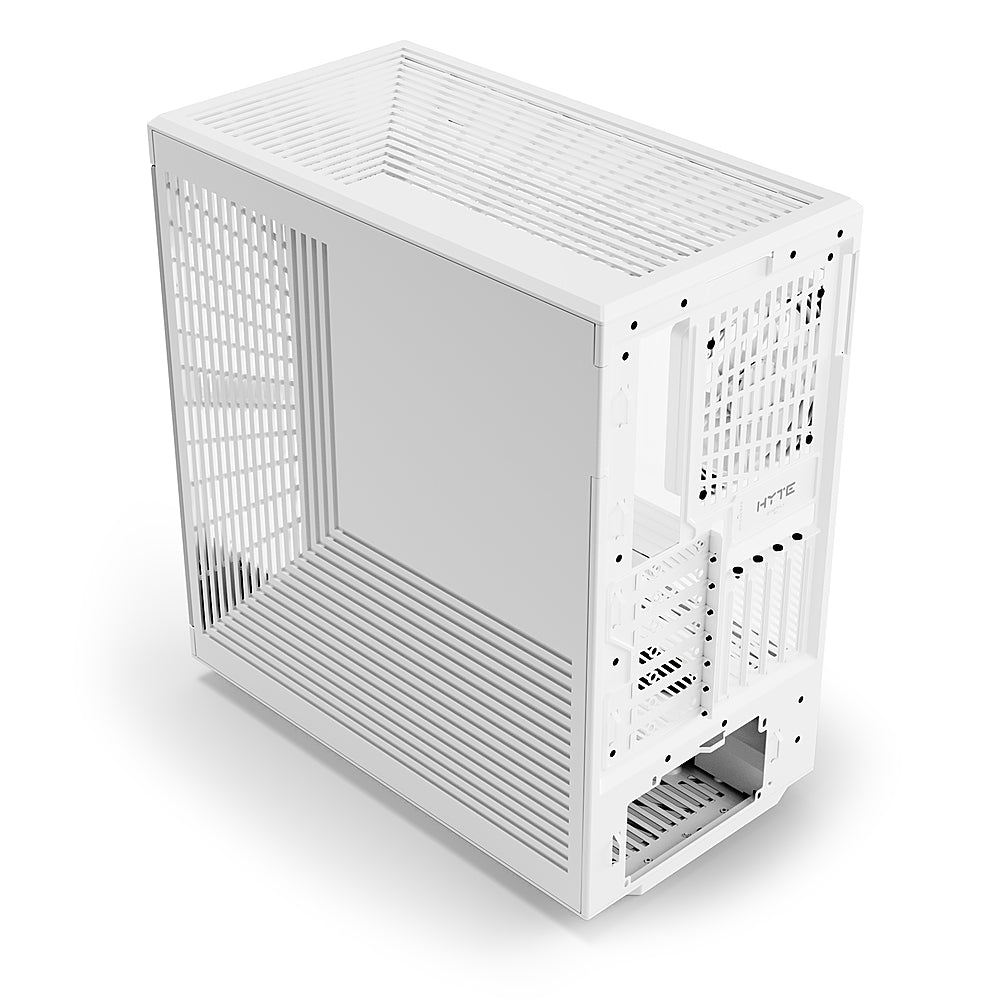 HYTE - Y40 ATX Mid-Tower Case with PCIe 4.0 Riser Cable - White/White_5