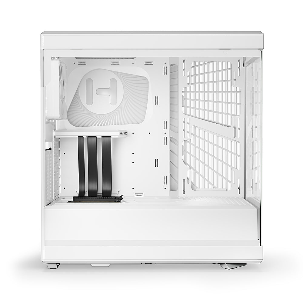 HYTE - Y40 ATX Mid-Tower Case with PCIe 4.0 Riser Cable - White/White_4