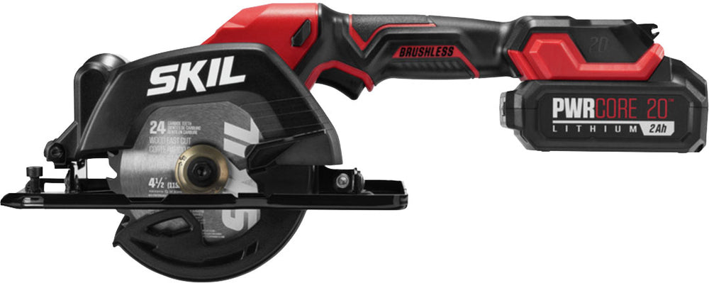 SKIL PWR CORE 20 Brushless 4-1/2 IN Comp Circ Saw Kit - Black/Red_1