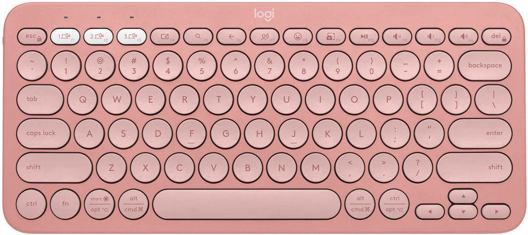 Logitech - Pebble 2 Combo Compact Wireless Scissor Keyboard and Mouse Bundle for Windows, macOS, iPadOS, Chrome - Rose_4