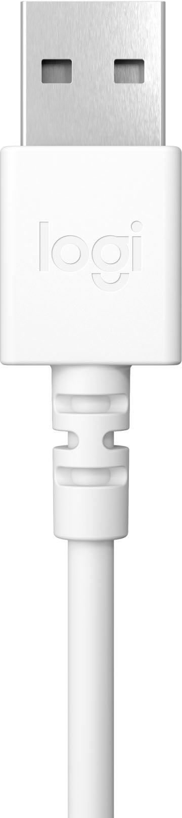 Logitech - H390 Wired USB On-Ear Stereo Headphones - Off-White_4