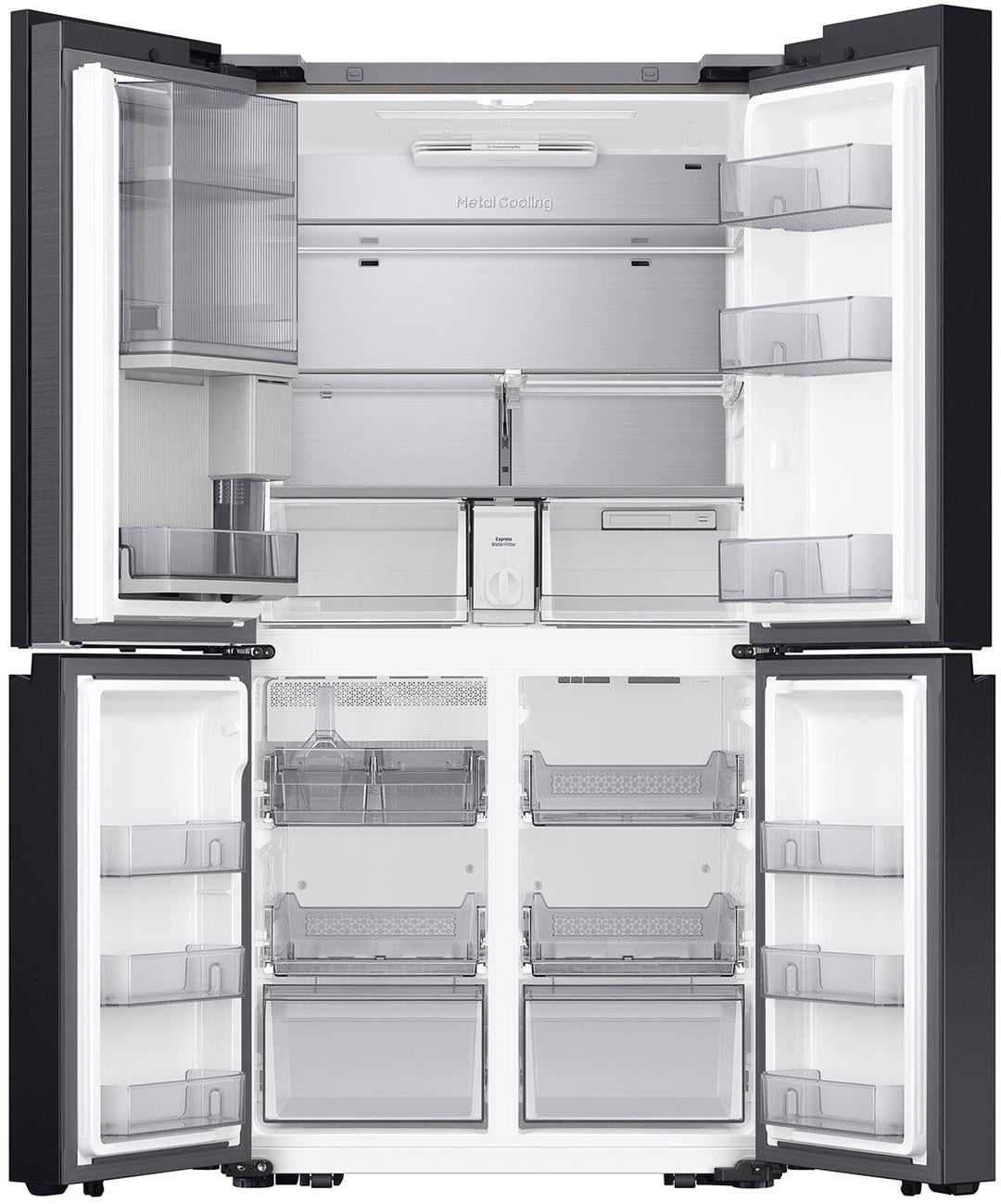 Samsung - Bespoke 29 Cu. Ft. 4-Door Flex French Door Refrigerator with Beverage Zone and Auto Open Door - Stainless Steel_5
