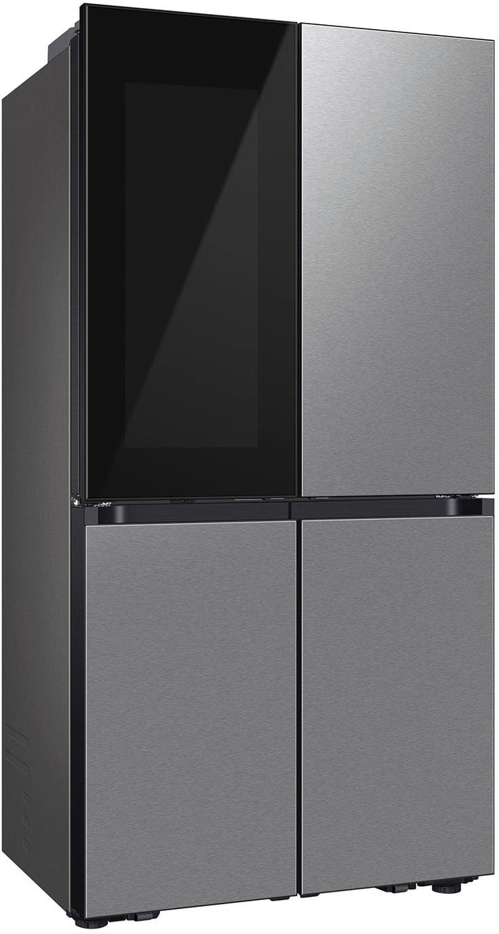 Samsung - Bespoke 23 Cu. Ft. 4-Door Flex French Door Counter Depth Refrigerator with Beverage Zone and Auto Open Door - Stainless Steel_3