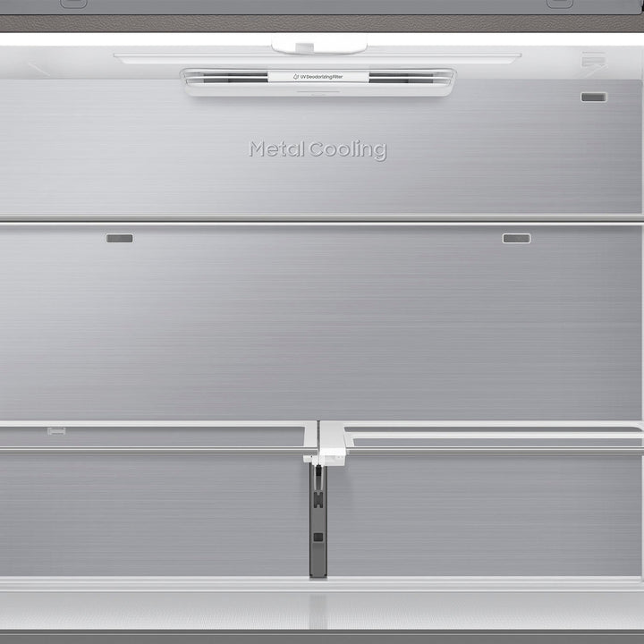 Samsung - Bespoke 23 Cu. Ft. 4-Door Flex French Door Counter Depth Refrigerator with Beverage Zone and Auto Open Door - Stainless Steel_11