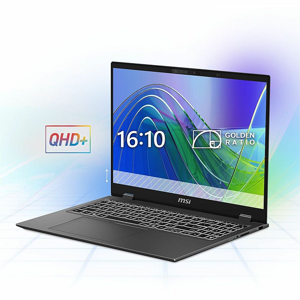 MSI - Prestige 16 AI Evo B1MG 16" Laptop - Intel Core Ultra 7 with 32GB Memory - 2 TB SSD - Stellar Gray, Gray_10