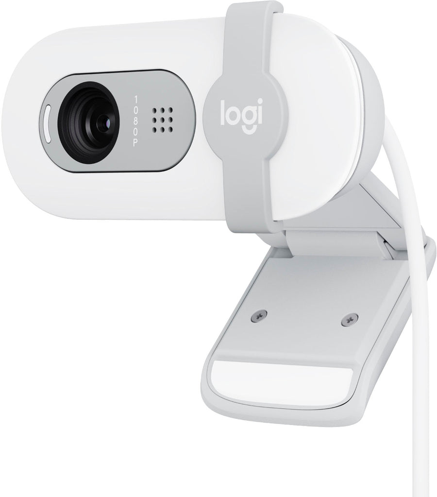Logitech - Brio 100 1080p Full HD Webcam for Meetings and Streaming - Off-White_0