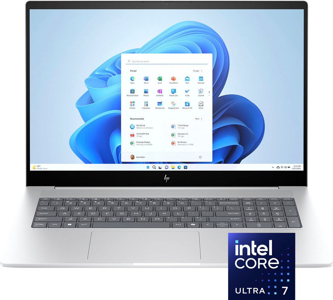 HP - Envy 17.3" Full HD Touch-Screen Laptop - Intel Core Ultra 7 - 16GB Memory - 1TB SSD - Glacier Silver_9
