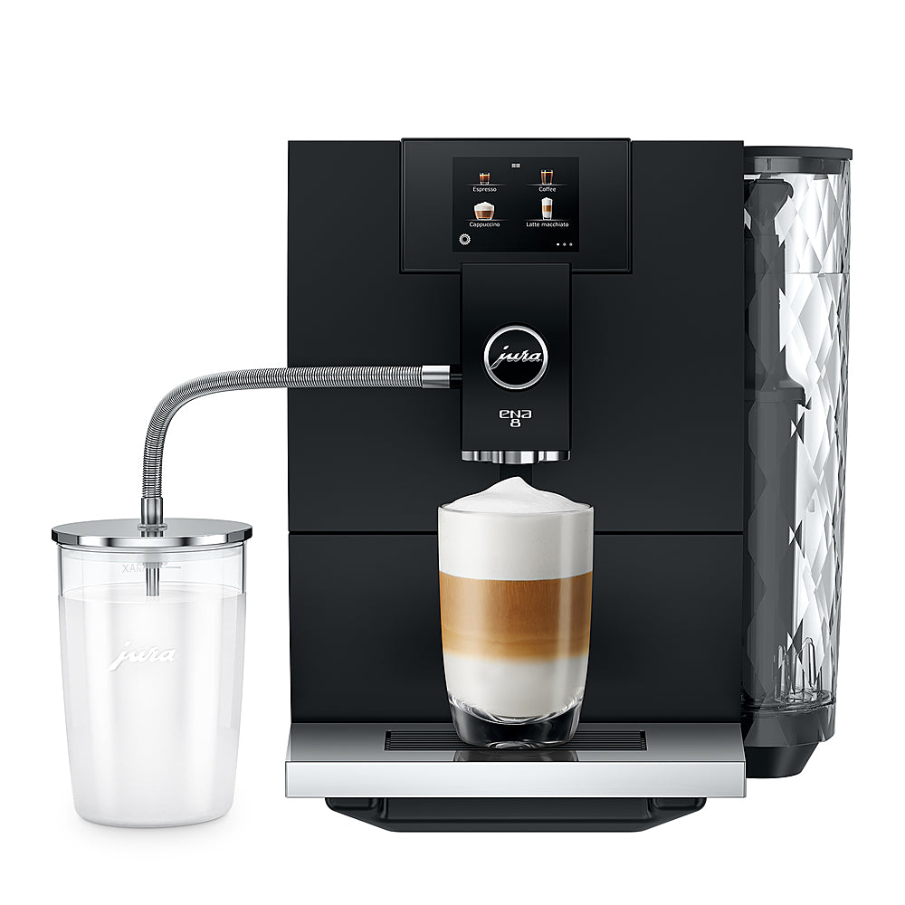 Jura - ENA 8 Touchscreen Automatic Coffee Machine with 15 Coffee Specialty Drinks - Full Metropolitan Black_6