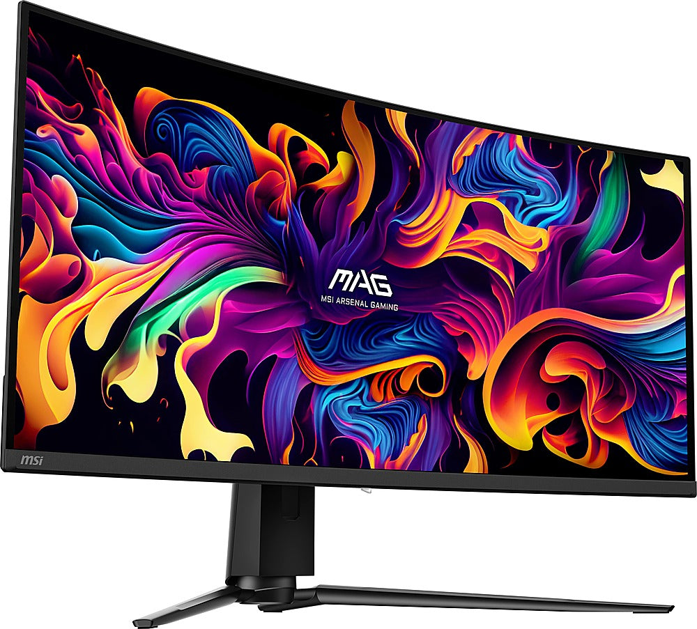 MSI - MAG 341CQP QD-OLED 34" OLED Curved Ultrawide QHD FreeSync Premium Monitor  (DisplayPort, HDMI,USB) - Black_1