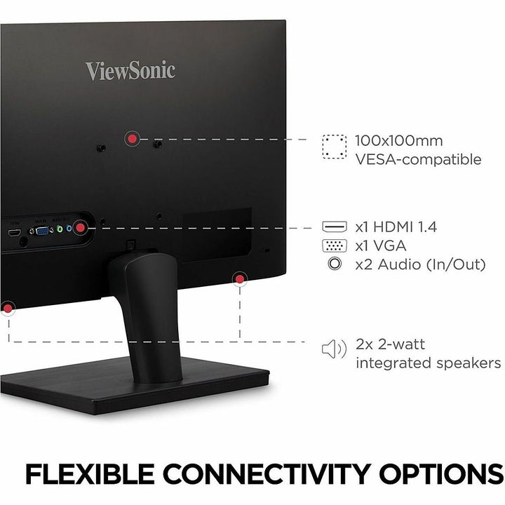 ViewSonic - VS2447M 24" LCD FHD AMD FreeSync Monitor (HDMI, VGA) - Black_2