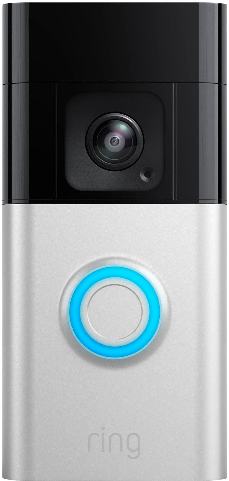 Ring - Battery Doorbell Pro Smart Wi-Fi Video Doorbell with Radar-powered 3D Motion Detection and Head-to-Toe HD+ Video - Satin Nickel_0