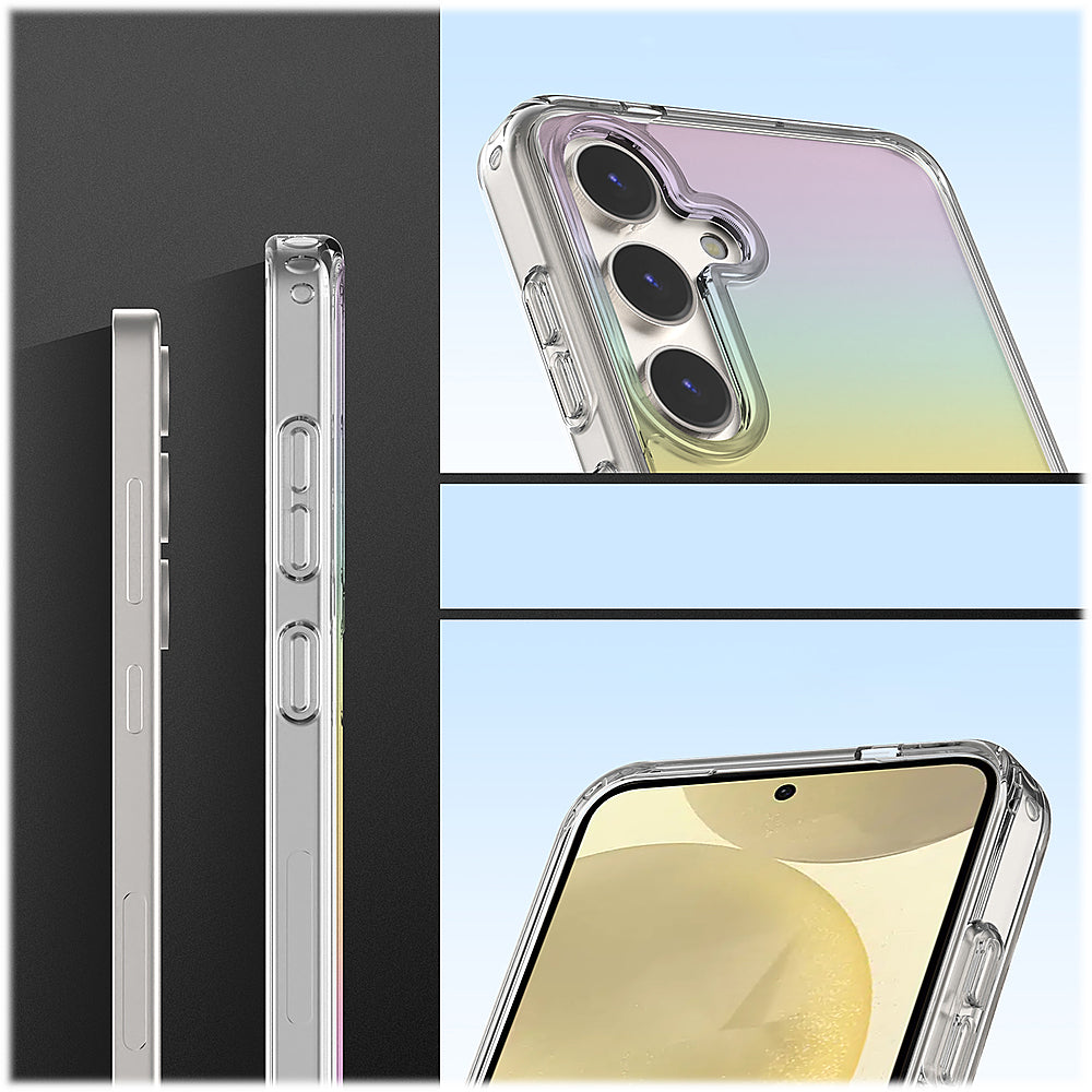 SaharaCase - Hybrid-Flex Hard Shell Series Case for Samsung Galaxy S24 - Transparent Gradient_4