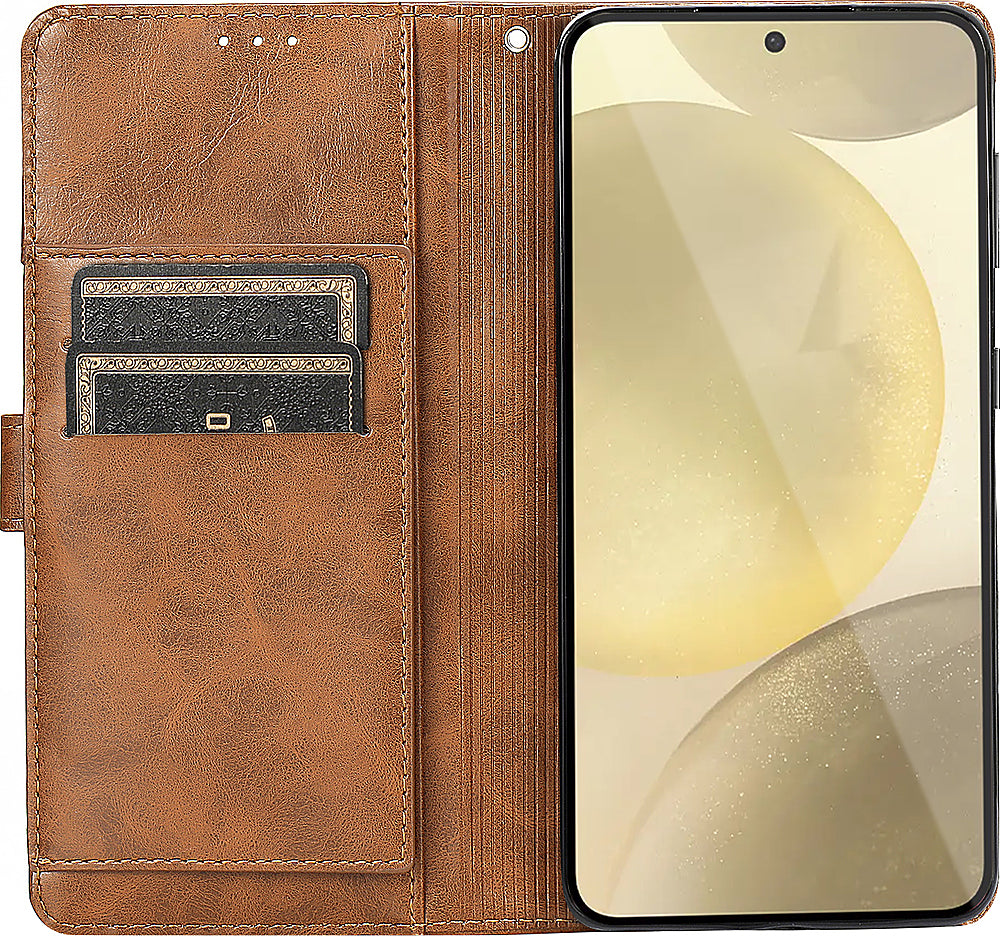 SaharaCase - Folio Wallet Case for Samsung Galaxy S24 - Brown_3