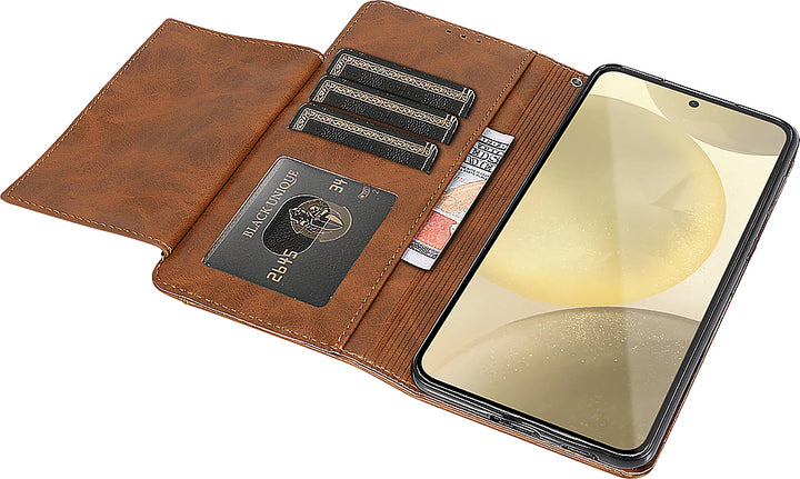 SaharaCase - Folio Wallet Case for Samsung Galaxy S24 - Brown_2