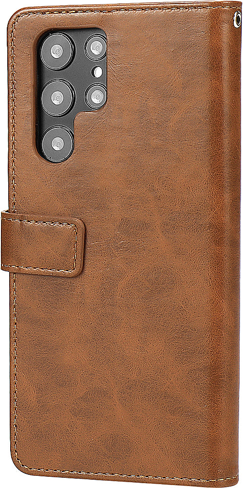 SaharaCase - Folio Wallet Case for Samsung Galaxy S24 Ultra - Brown_4