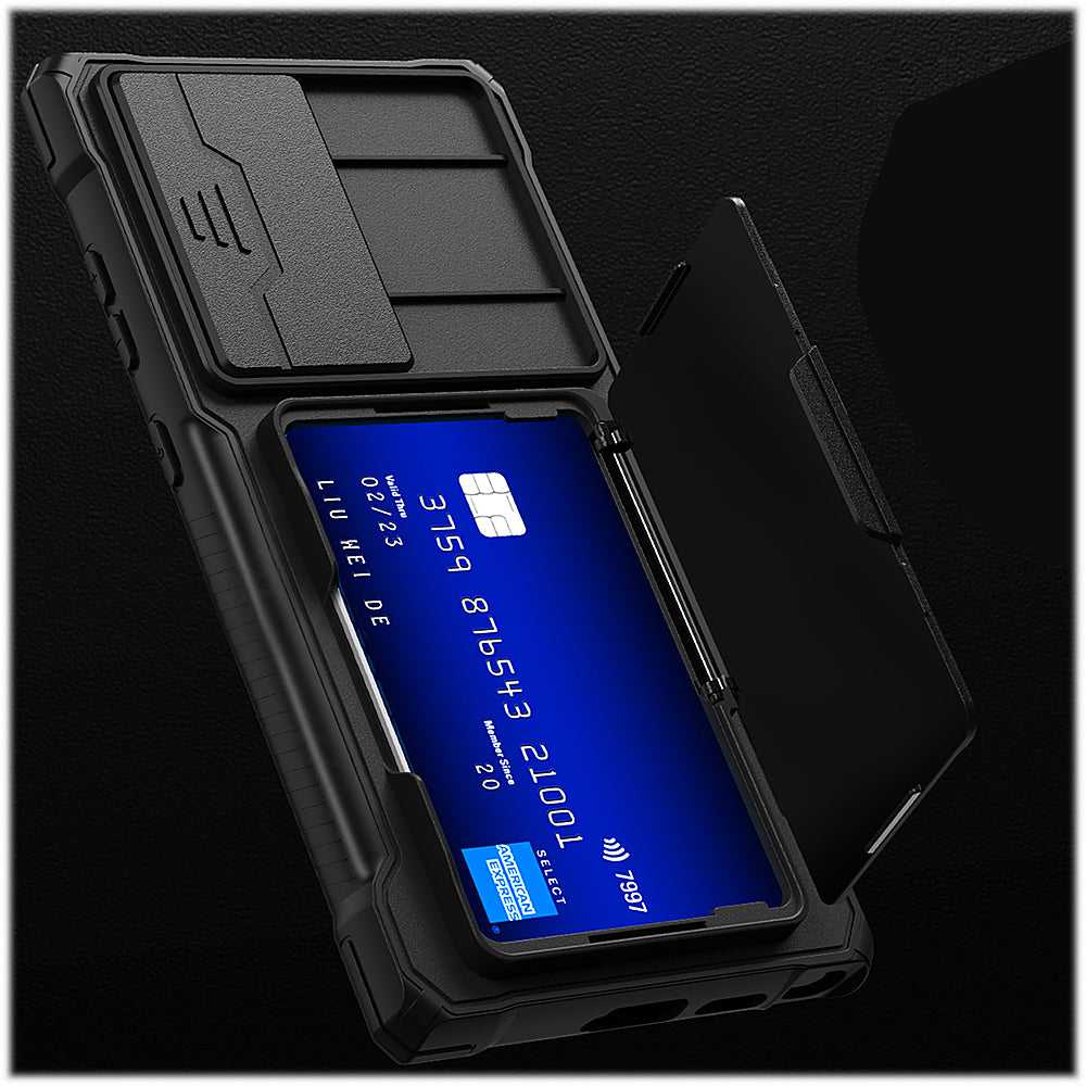 SaharaCase - ArmorElite Wallet Case for Samsung Galaxy S24 Ultra - Scorpion Black_6