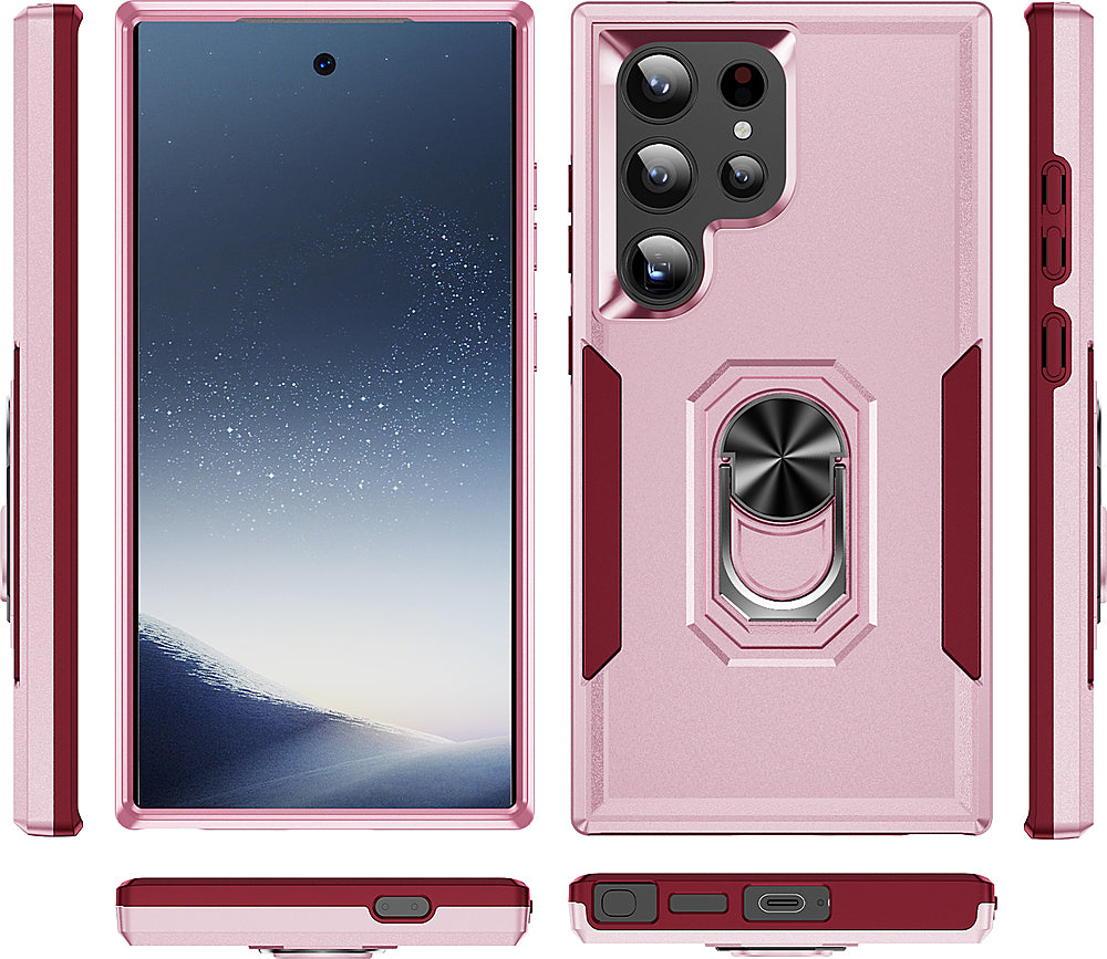 SaharaCase - ArmorPro Kickstand Case for Samsung Galaxy S24 Ultra - Wild Pink_5