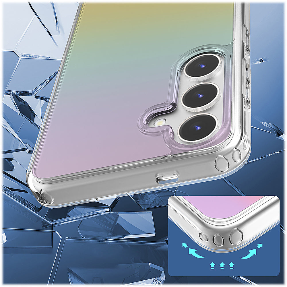 SaharaCase - Hybrid-Flex Hard Shell Series Case for Samsung Galaxy S24+ - Transparent Gradient_6