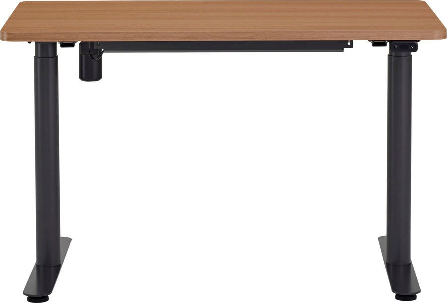 Steelcase - AMQ Sit-to-Stand Desk - Merele Base Dark Oak Top_0