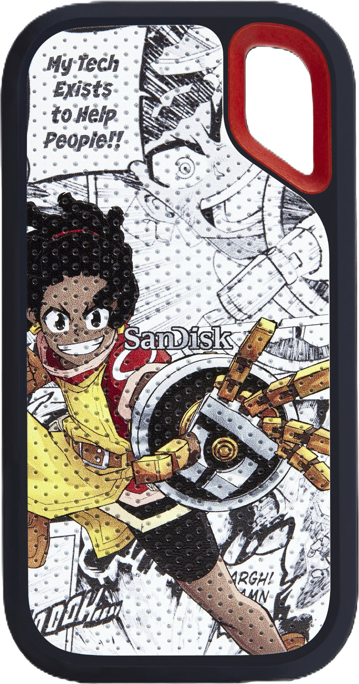 SanDisk - Extreme Portable 1TB External SSD Afrofuturism Edition - Black_0