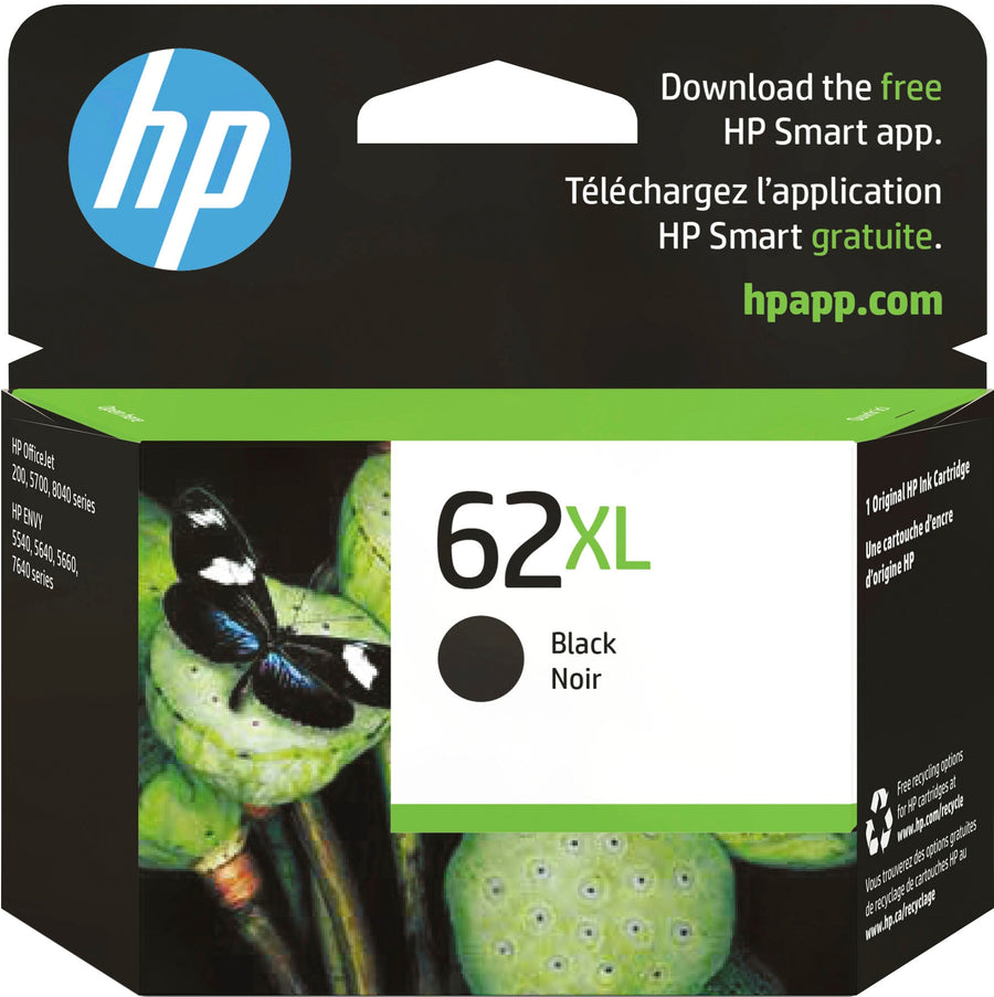 HP - 62XL High-Yield Ink Cartridge - Black_0