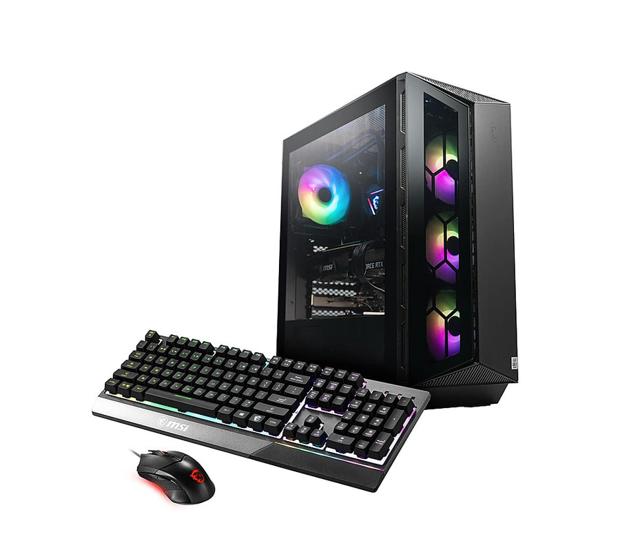 MSI - Aegis Z Gaming Desktop - AMD R7-7700 - 16GB Memory - NVIDIA GeForce RTX 4070 Super - 1TB SSD - Black_0