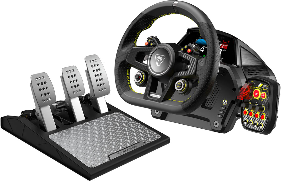 Turtle Beach VelocityOne Race Wheel & Pedal System for Xbox Series X|S, Windows PCs – Force Feedback, & Three Pedals - Black_0
