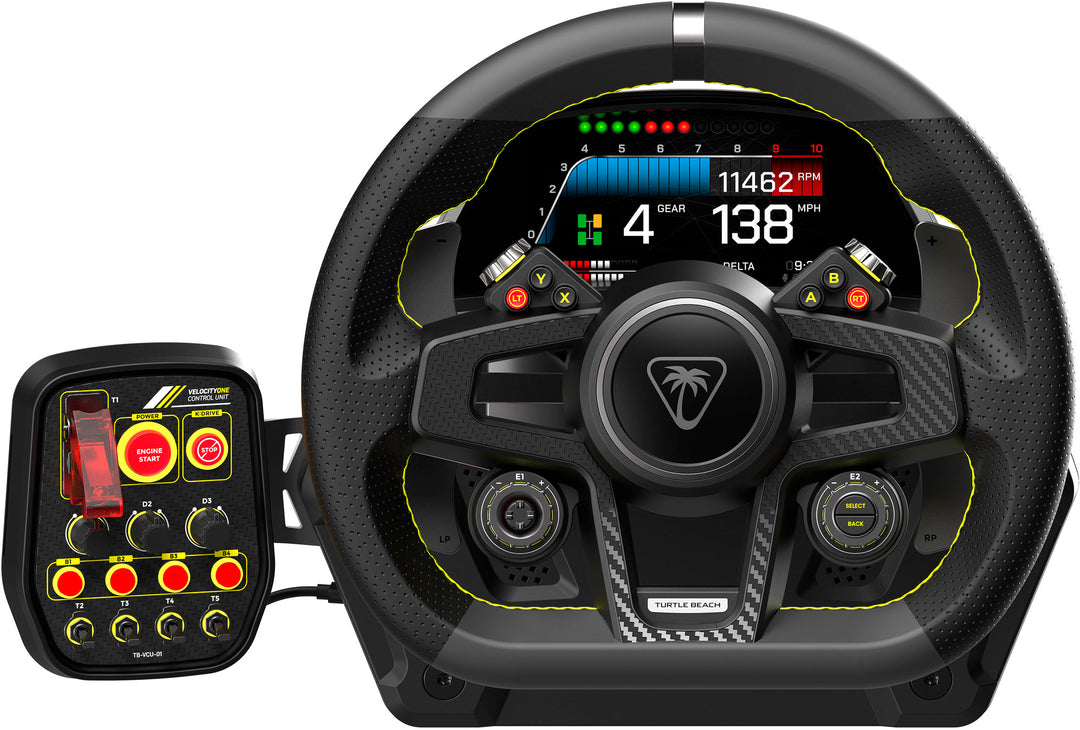 Turtle Beach VelocityOne Race Wheel & Pedal System for Xbox Series X|S, Windows PCs – Force Feedback, & Three Pedals - Black_7