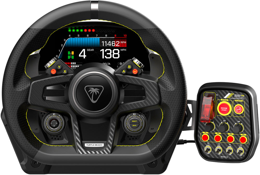 Turtle Beach VelocityOne Race Wheel & Pedal System for Xbox Series X|S, Windows PCs – Force Feedback, & Three Pedals - Black_1