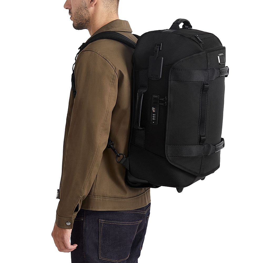 TUMI - Alpha Bravo International 2 Wheeled Duffel Backpack Carry On - STEEL_3