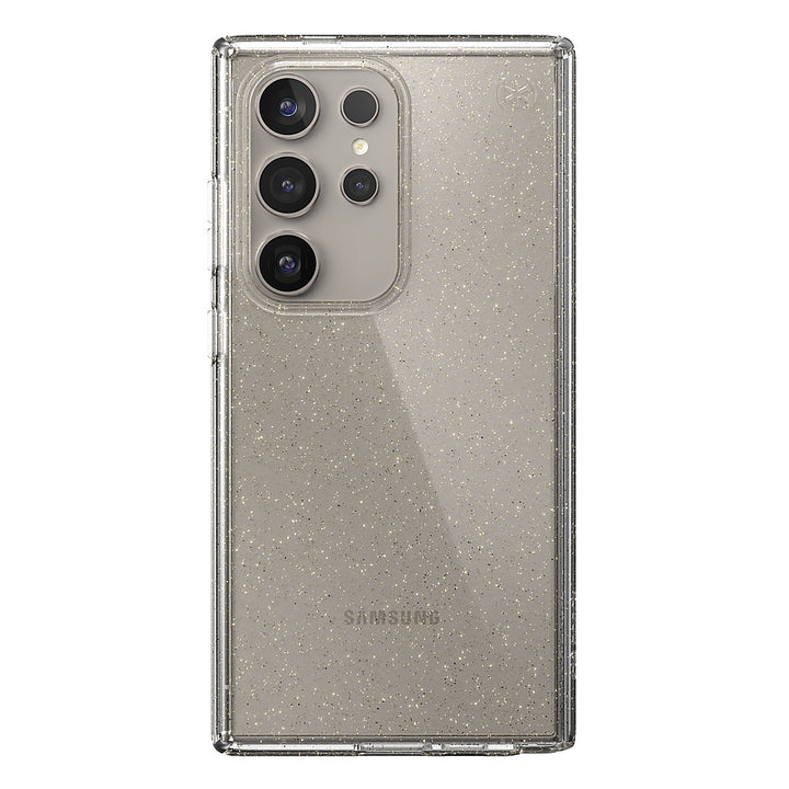 Speck - Presidio2 Grip Case for Samsung Galaxy S24 Ultra - Clear/Gold Glitter_0