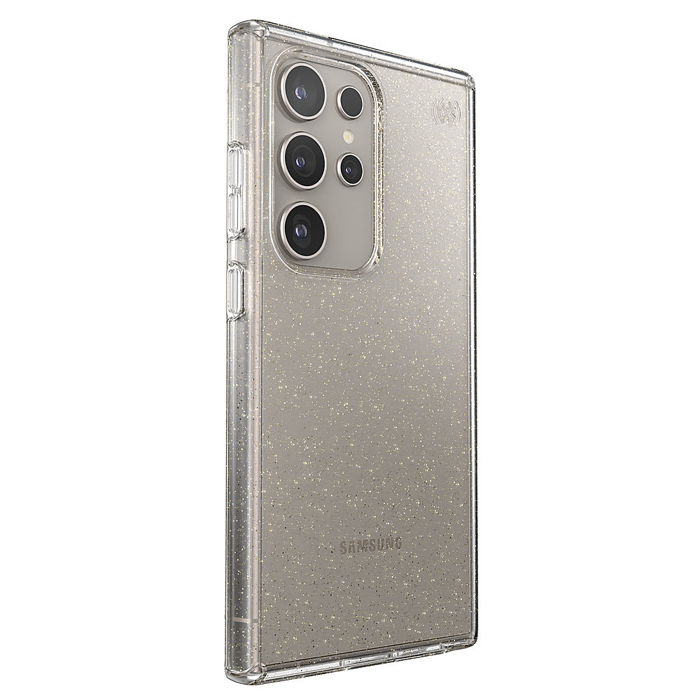 Speck - Presidio2 Grip Case for Samsung Galaxy S24 Ultra - Clear/Gold Glitter_5