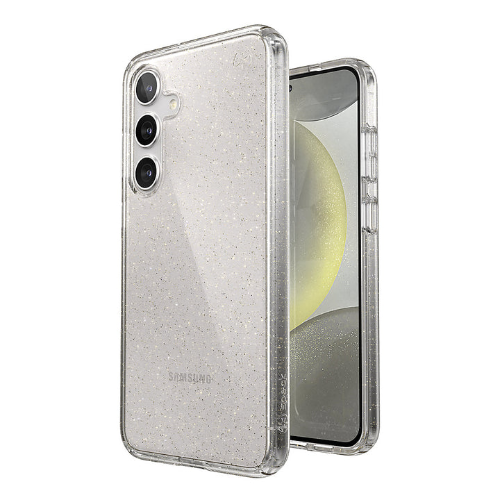 Speck - Presidio2 Grip Case for Samsung Galaxy S24+ - Clear/Gold Glitter_1