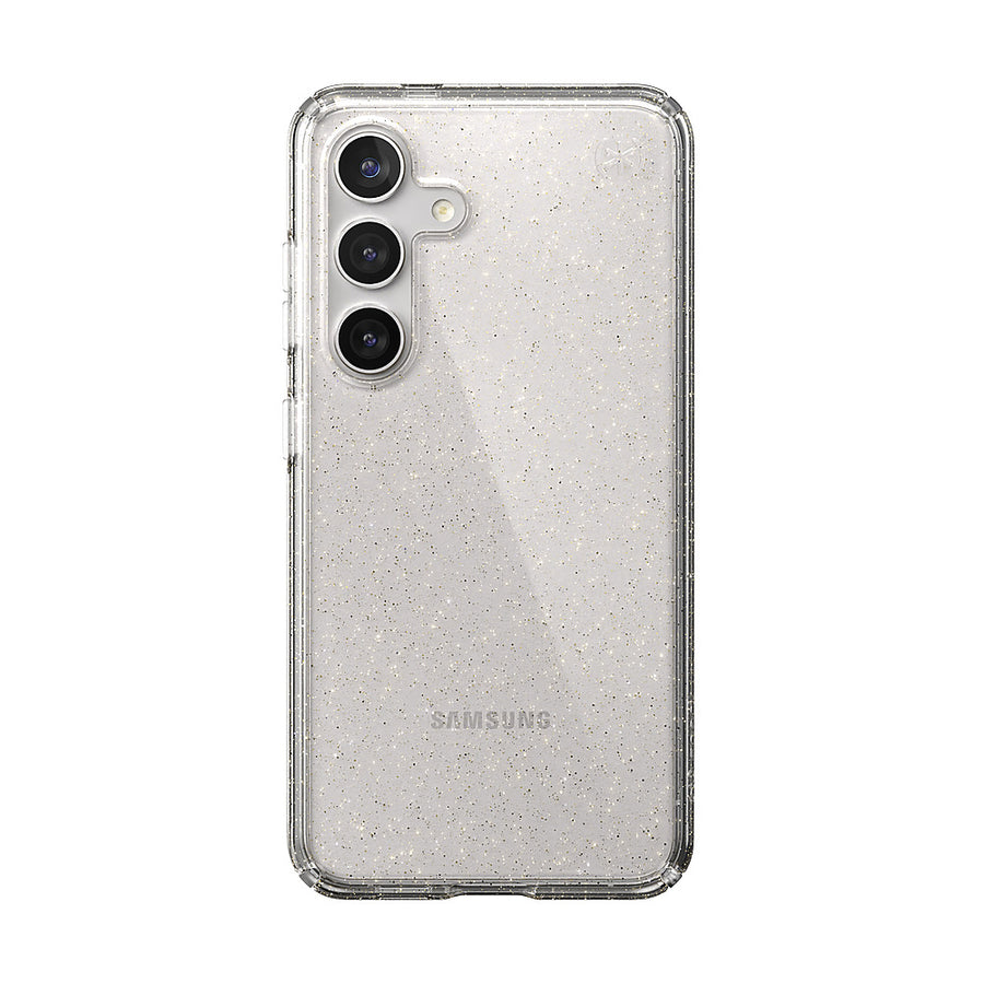 Speck - Presidio2 Grip Case for Samsung Galaxy S24 - Clear/Gold Glitter_0