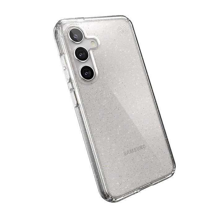 Speck - Presidio2 Grip Case for Samsung Galaxy S24 - Clear/Gold Glitter_4