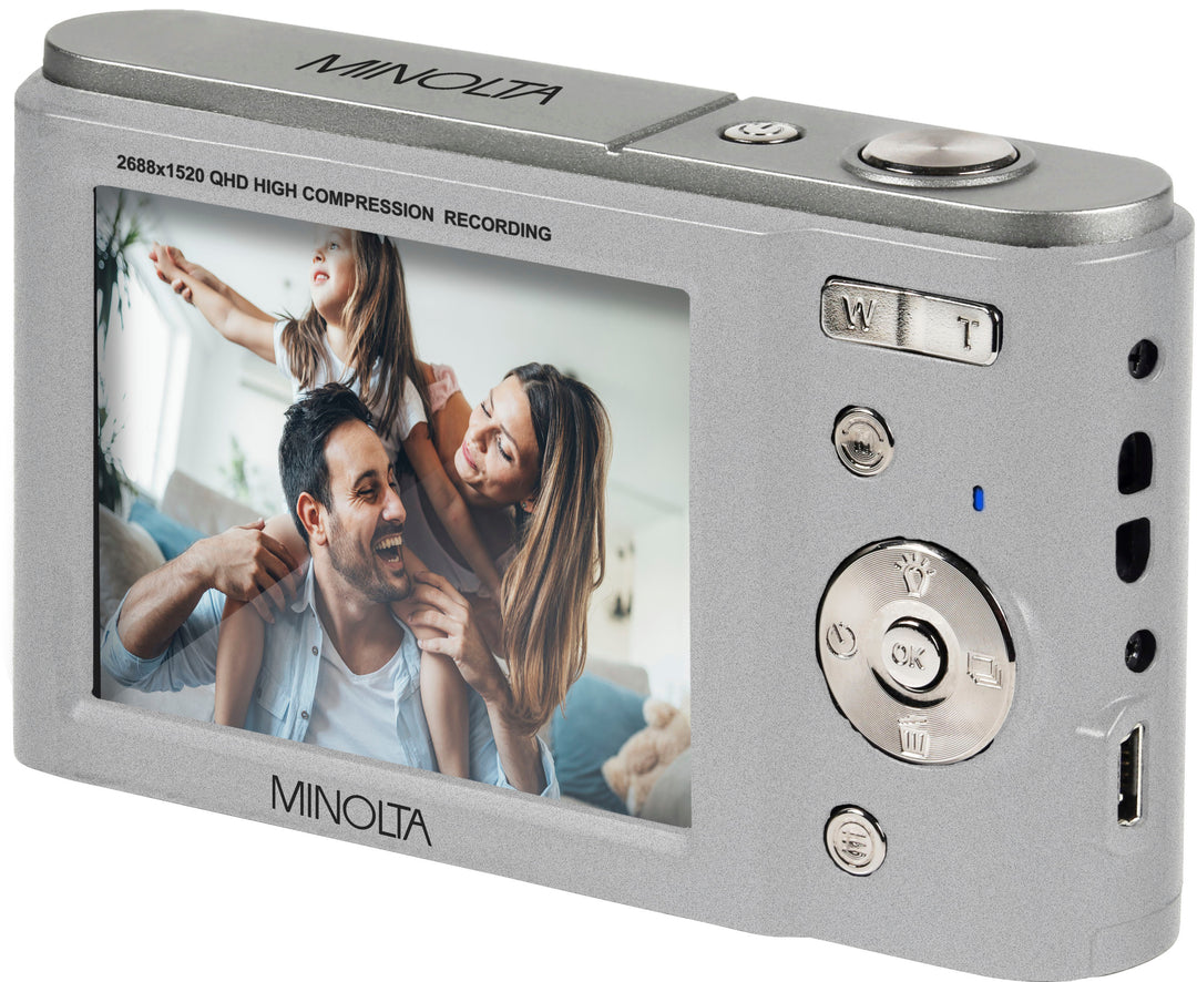 Minolta - MND20 44.0 Megapixel 2.7K Video  Digital Camera - Silver_2