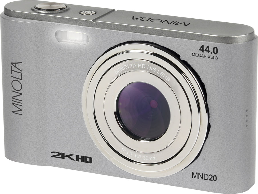 Minolta - MND20 44.0 Megapixel 2.7K Video  Digital Camera - Silver_0